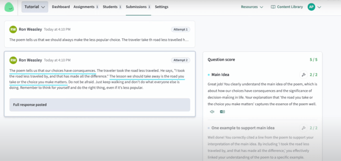 Artificial Intelligence App for Grading Papers An Analytical Overview